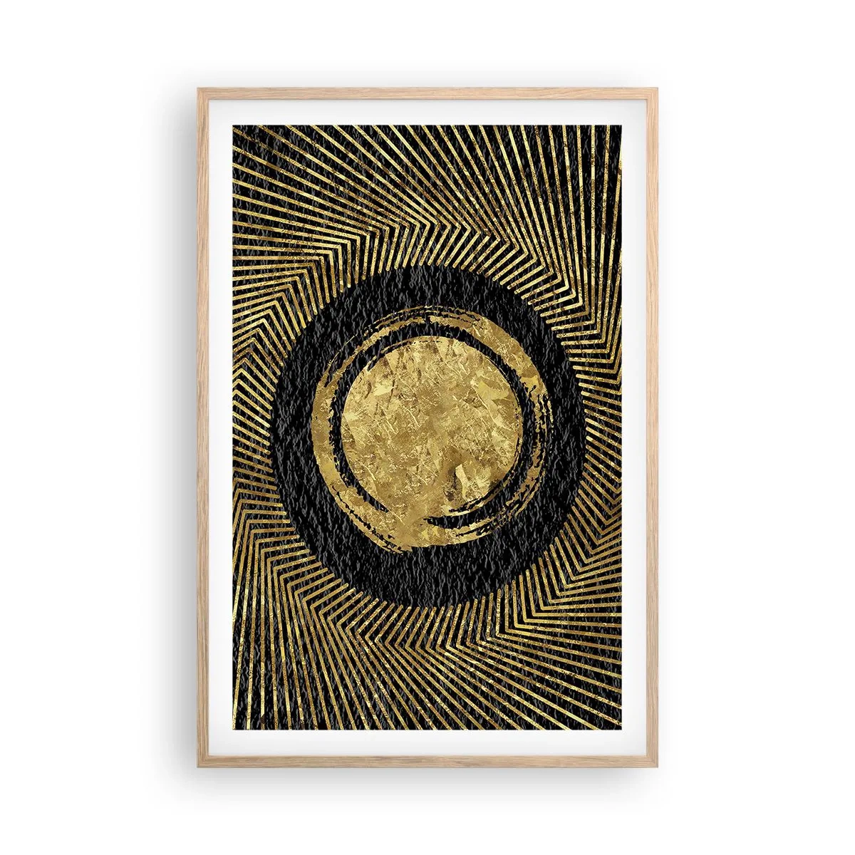 Pôster com moldura de carvalho claro - Composição glamourosa - 61x91 cm