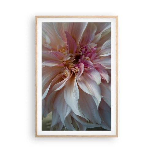 Pôster com moldura de carvalho claro - Frescor florescente - 61x91 cm