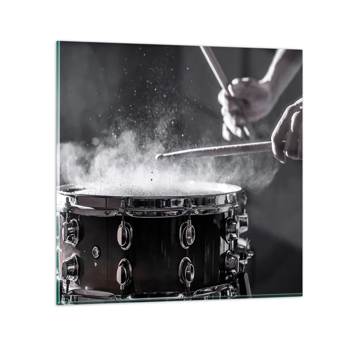 Quadro em vidro - Pulso da música - 70x70 cm