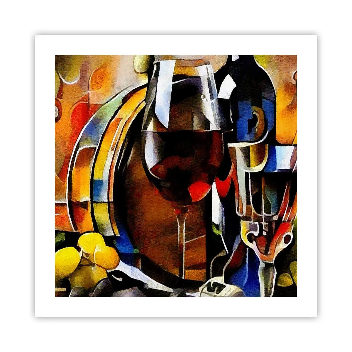 Pôster - E o mundo ganha cor - 50x50 cm