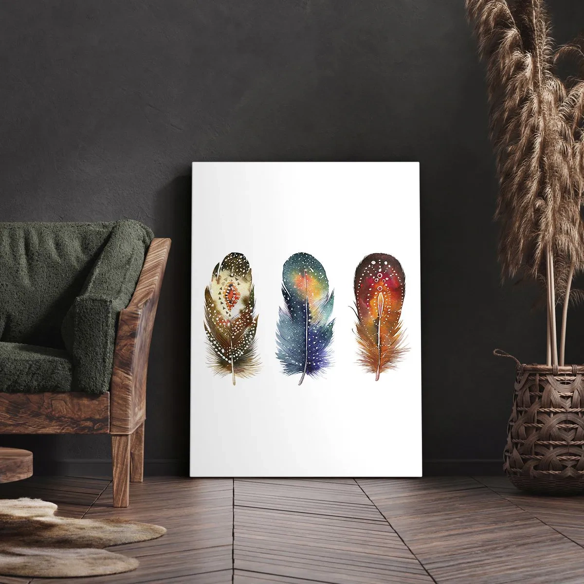 Quadro em tela - Rituais, ritos, mistérios - 65x120 cm