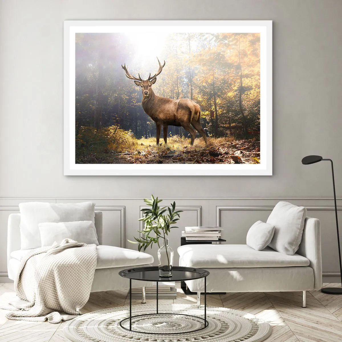 Pôster em moldura branca - Em plena majestade - 50x40 cm