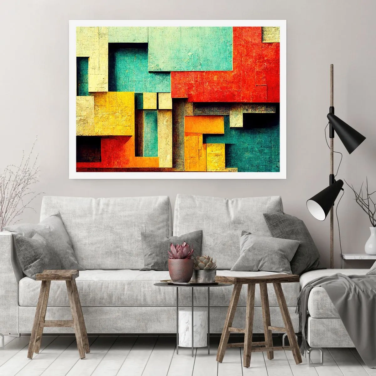 Pôster - Festival de ângulos vivos - 91x61 cm