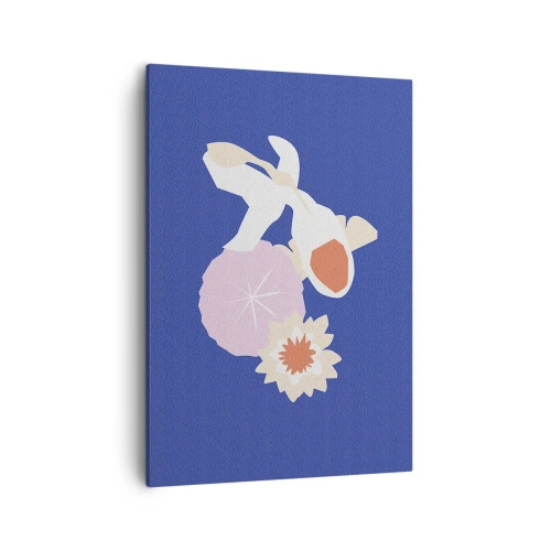 Quadro em tela - Composição de flores e botões - 50x70 cm