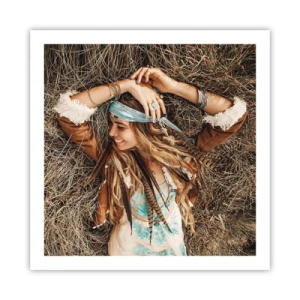 Pôster - A caminho do verão do amor - 60x60 cm