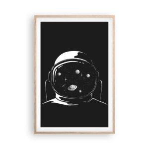 Pôster com moldura de carvalho claro - Bela Vista - 61x91 cm