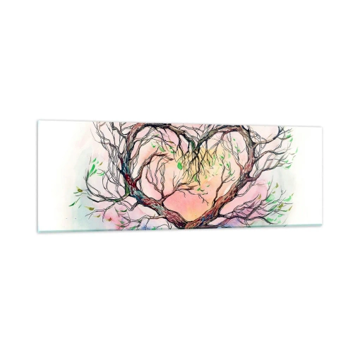 Quadro em vidro - Juntos contra os vendavais - 90x30 cm