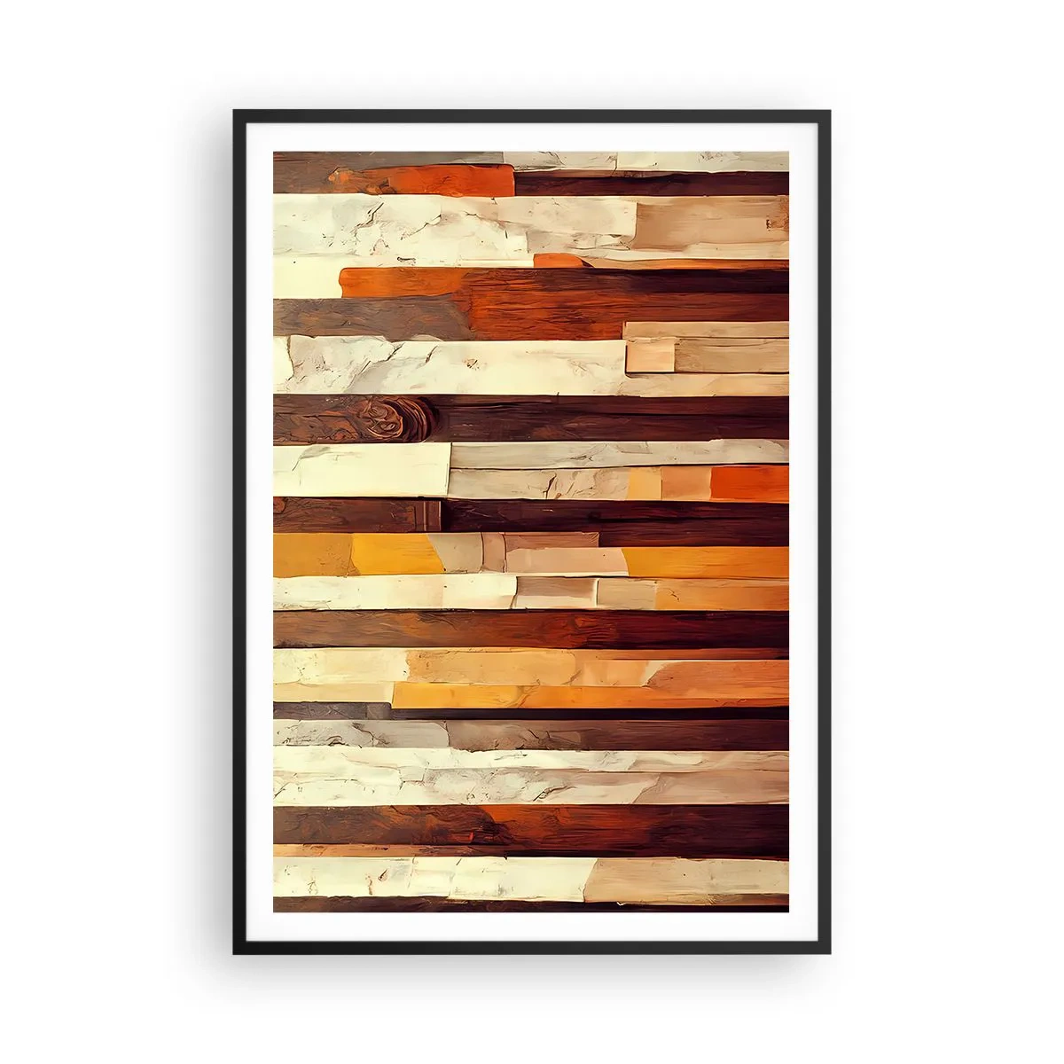Pôster com moldura preta - Hino das árvores da floresta - 70x100 cm