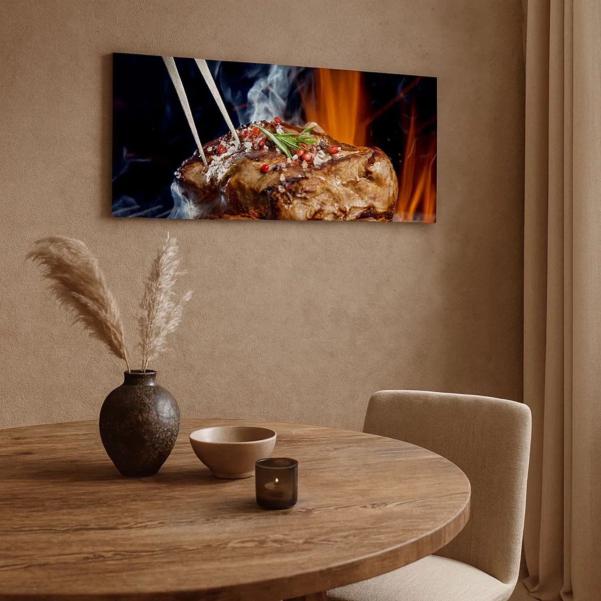 Quadro em tela - Suculenta e de bom cheiro - 100x40 cm