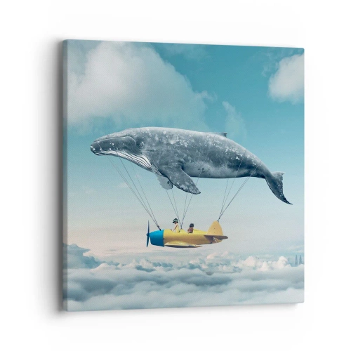 Quadro em tela - Por que não? - 40x40 cm