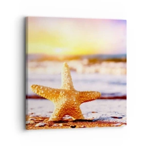 Quadro em tela - Presente do mar - 30x30 cm