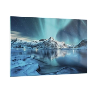 Quadro em vidro - Noite de Luz - 120x80 cm