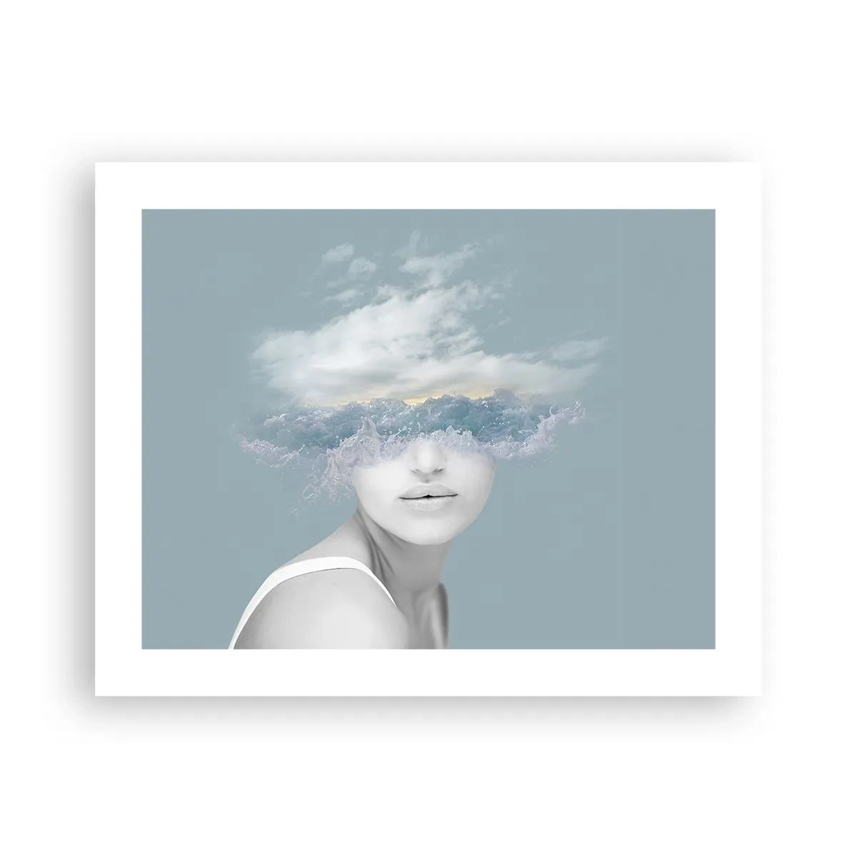 Pôster - Com a cabeça nas nuvens - 50x40 cm