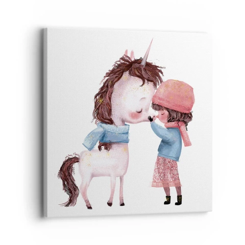 Quadro em tela - Conto do inverno - 30x30 cm