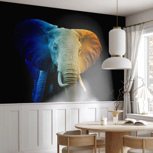 Papel de Parede Autocolante Deluxe Sticker - Excêntrico, não esquisito - Abstração, Elefante, Animais - 250x175 cm