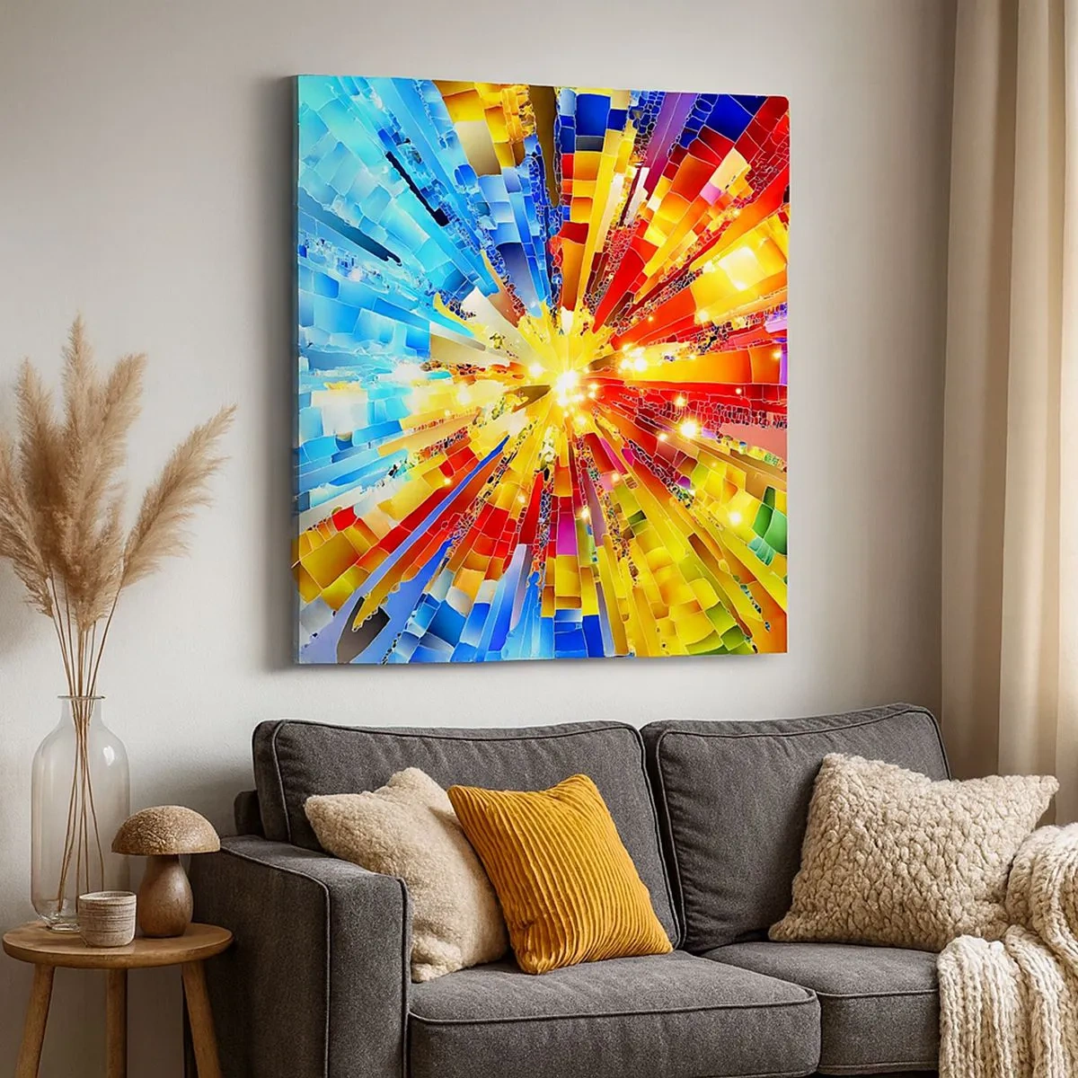 Quadro em tela - In medias res - 30x30 cm