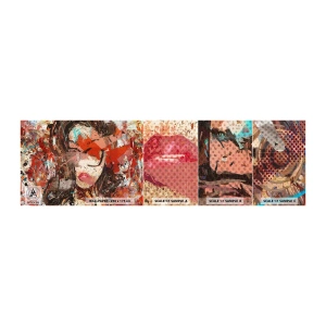 Amostra de Papel de Parede Standard Eco - Ninguém realmente me conhece  - Abstração, Retrato de uma mulher, Gráficos - 100x30 cm