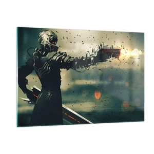 Quadro em vidro - Arma letal - seu próprio Exterminador do Futuro - 120x80 cm
