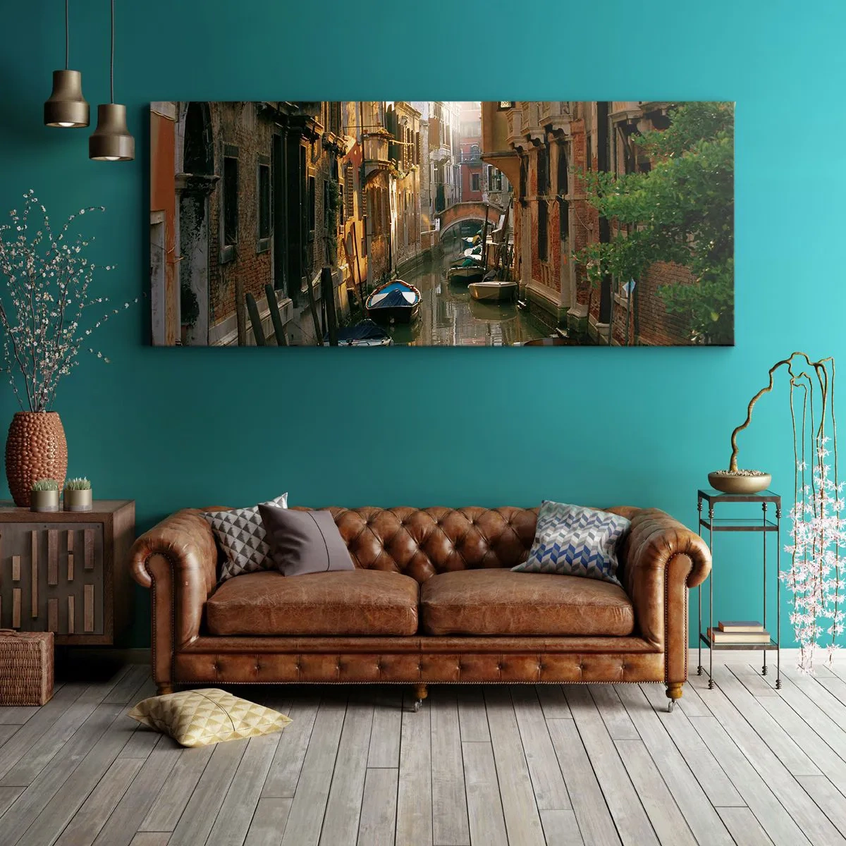 Quadro em tela - Em um beco veneziano - 140x50 cm
