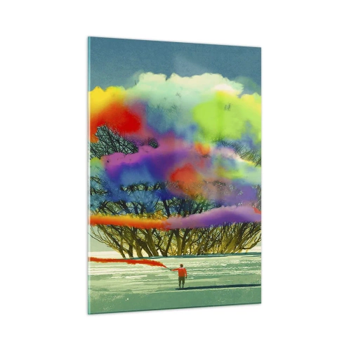 Quadro em vidro - Dar vida a este mundo - 50x70 cm