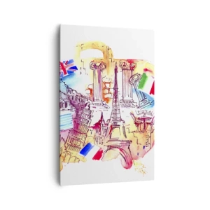 Quadro em tela - Tournée europeia - 80x120 cm