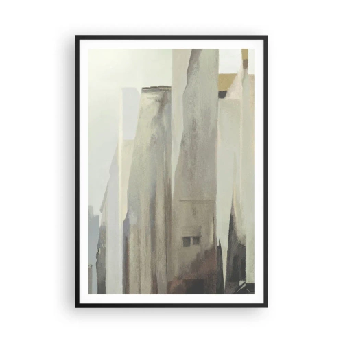 Pôster com moldura preta - Sonho com a cidade - 70x100 cm