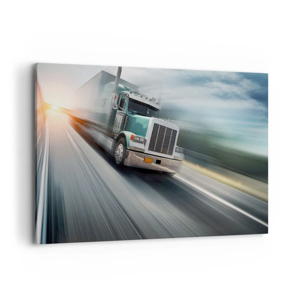 Quadro em tela - Gigante americano com pressa - 120x80 cm