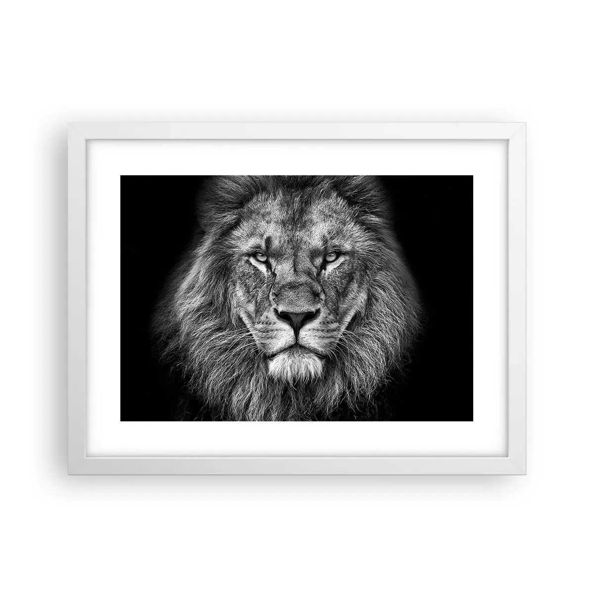 Pôster em moldura branca - Em trajes de coroação - 40x30 cm