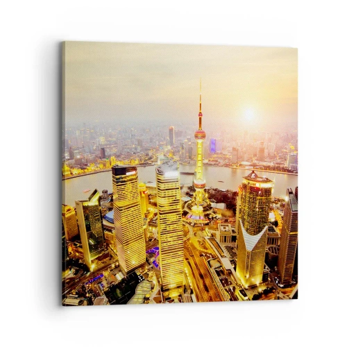 Quadro em tela - Sonho asiático - 70x70 cm