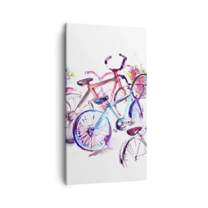 Quadro em tela - Reunião do Clube Antimoto  - 45x80 cm