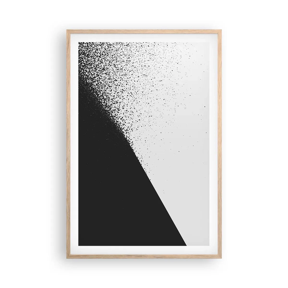 Pôster com moldura de carvalho claro - Cada vez mais rápido, cada vez mais - 61x91 cm