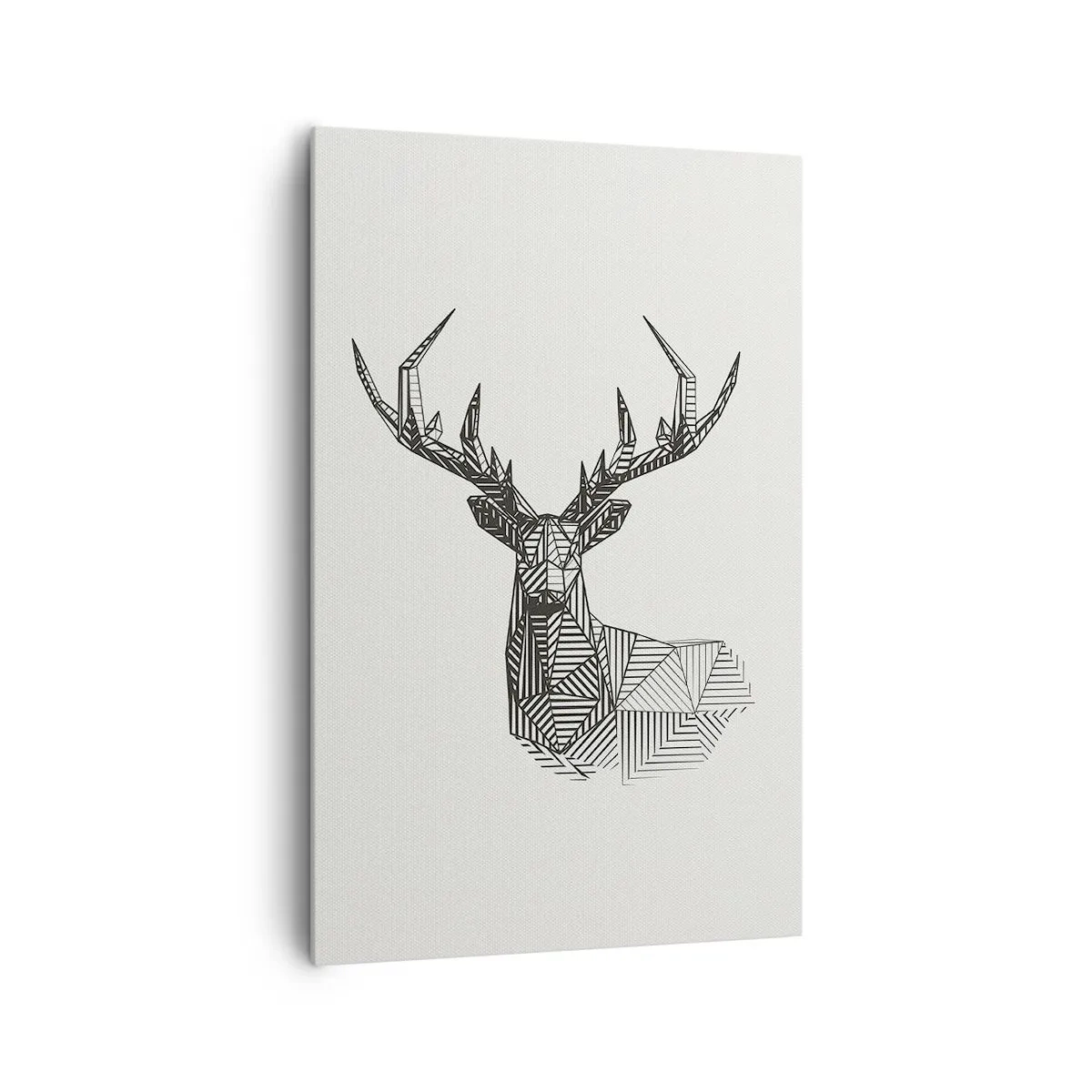 Quadro em tela - Veado em estilo cubista - 80x120 cm