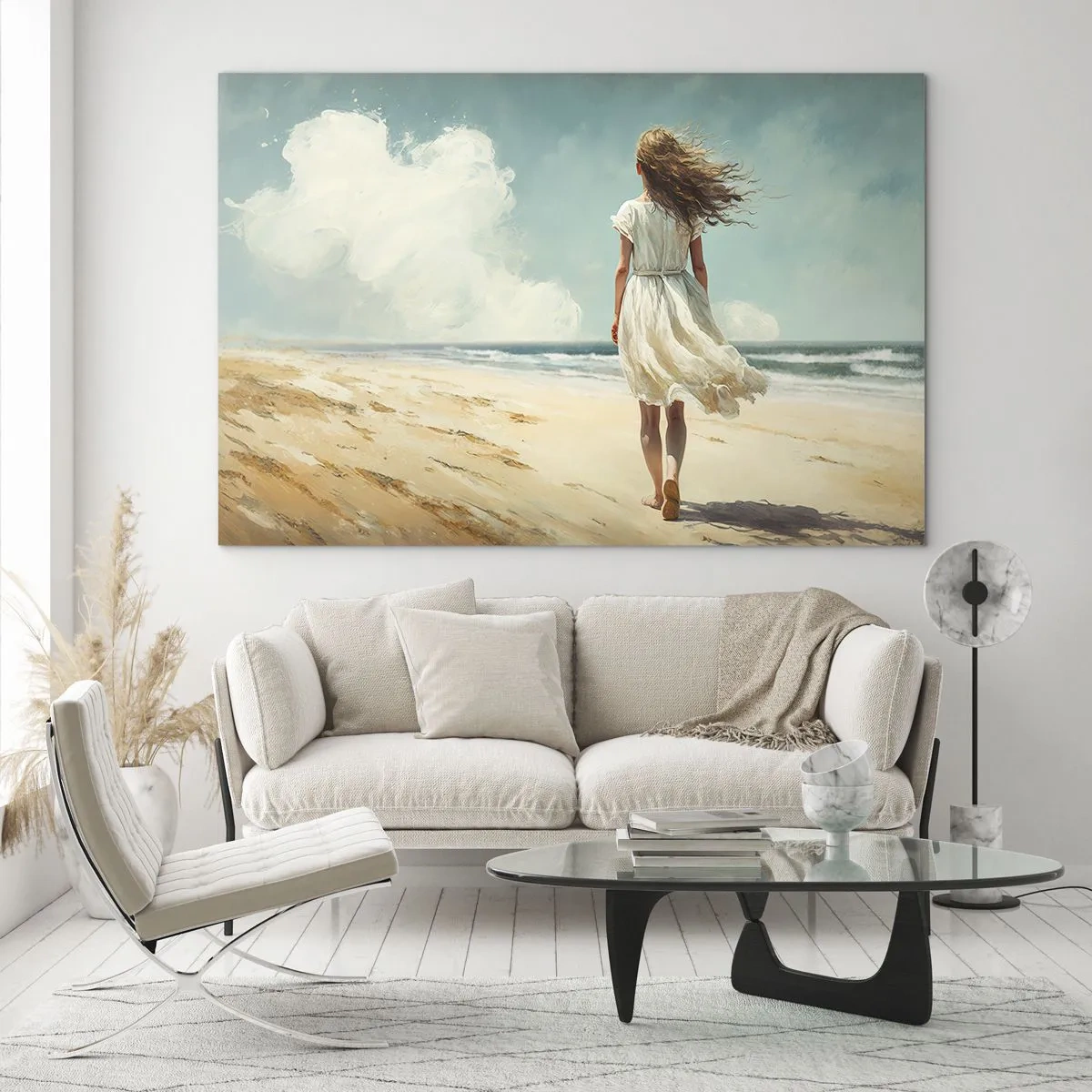 Quadro em vidro - Para encontrar o sol e o vento - 70x50 cm