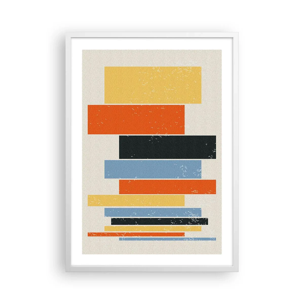 Pôster em moldura branca - Notação musical - 50x70 cm