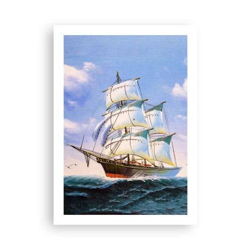 Pôster - Orgulhosamente com o vento - 50x70 cm