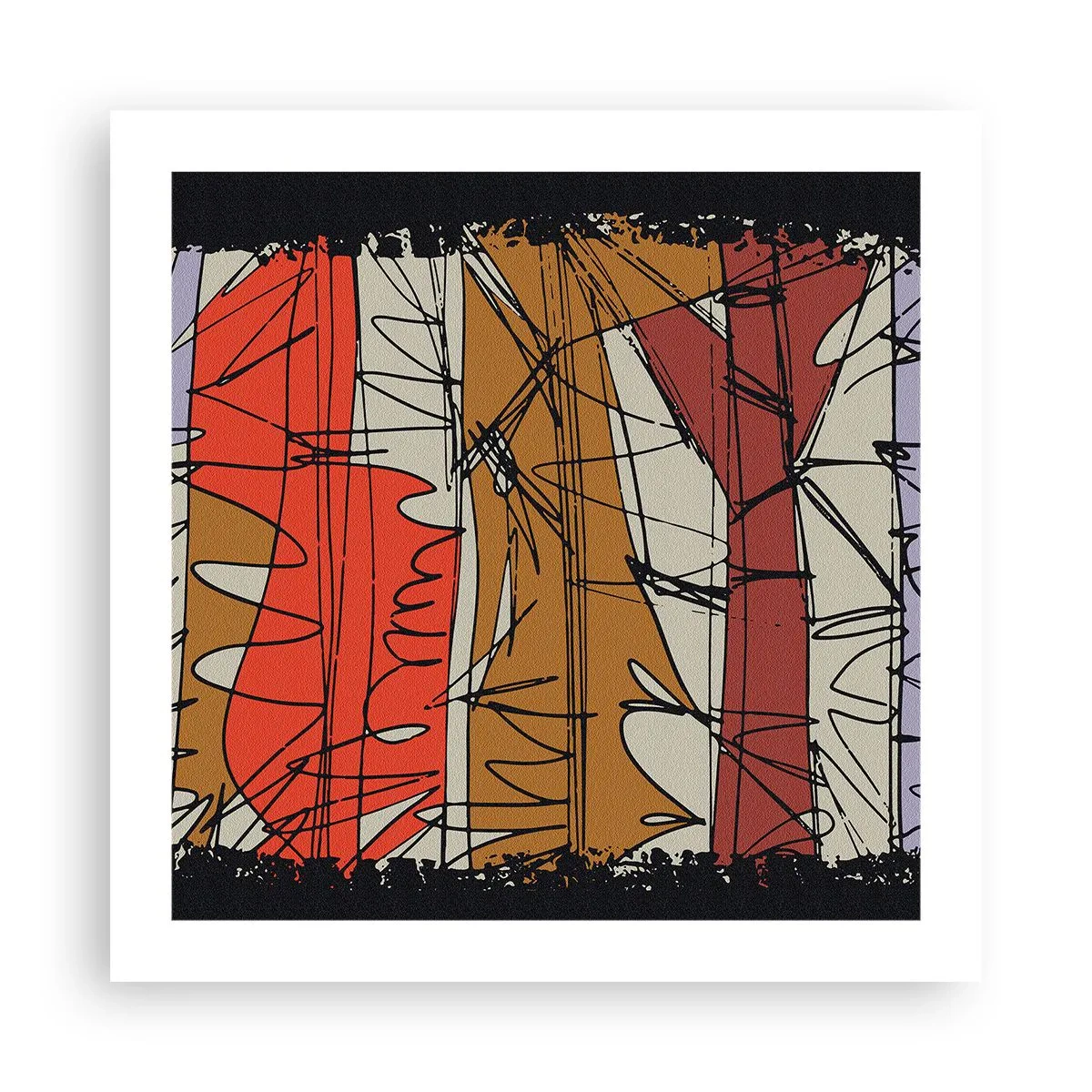Pôster - Composição espontânea - 50x50 cm