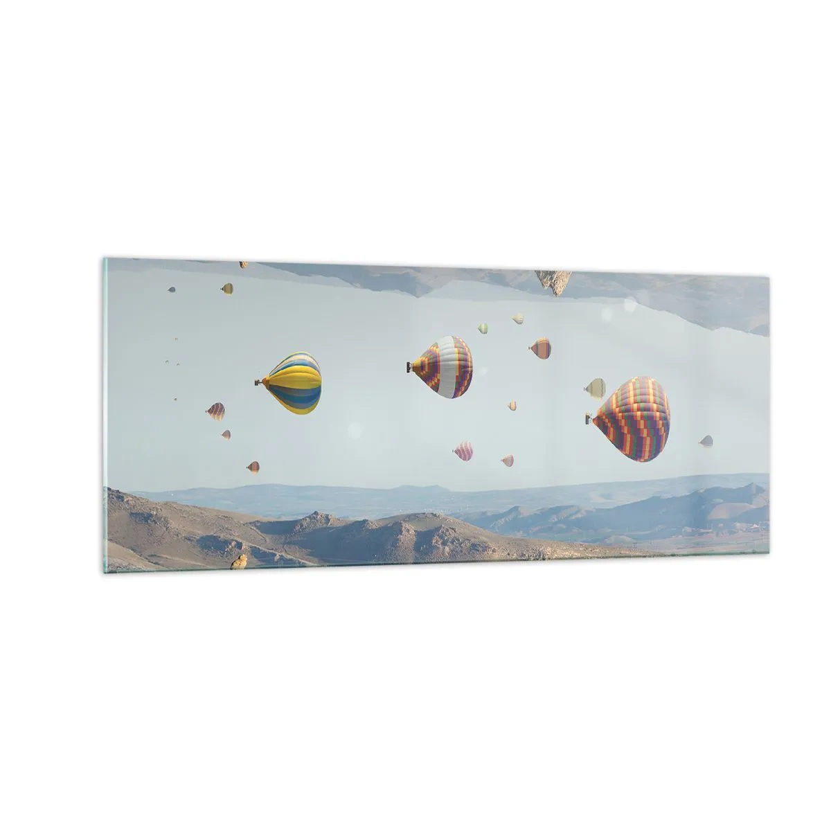 Quadro em vidro - Tudo é possível aqui - 100x40 cm