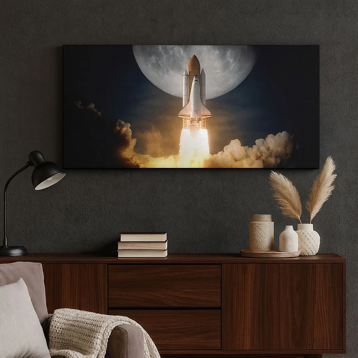 Quadro em tela - O início de uma aventura sobrenatural - 100x40 cm