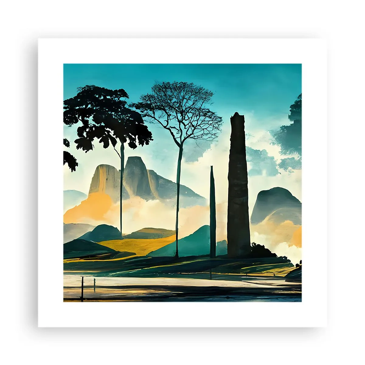 Pôster - Cada vez mais alto - 40x40 cm