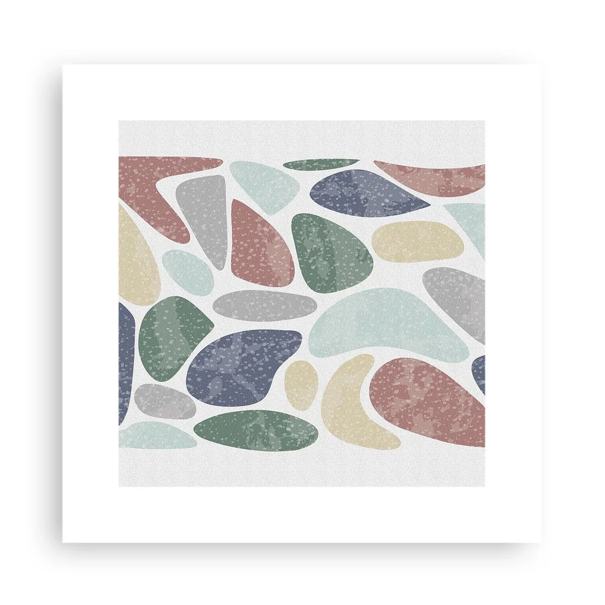 Pôster - Um mosaico de cores em pó - 30x30 cm