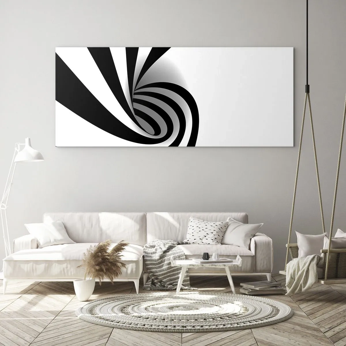 Quadro em vidro - No entanto, gira - 120x50 cm