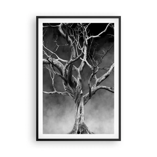 Pôster com moldura preta - Primitivo e sagrado - 61x91 cm