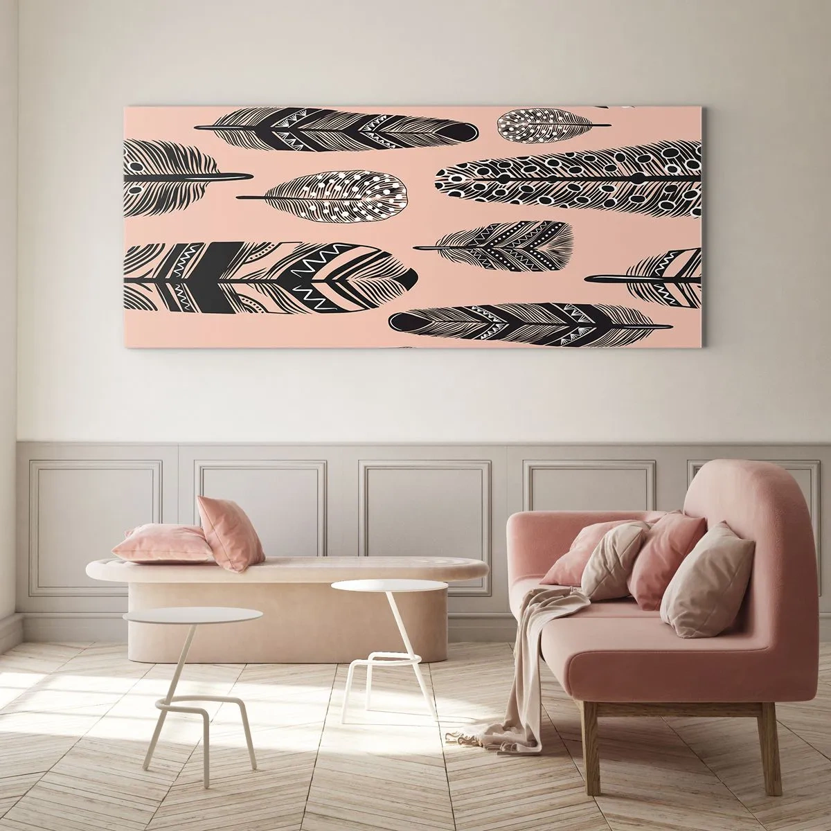 Quadro em vidro - Colecção Indiana - 120x50 cm