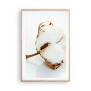 Pôster com moldura de carvalho claro - Suave por natureza - 61x91 cm