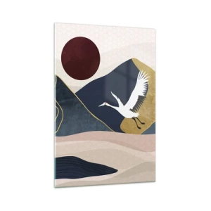 Quadro em vidro - E o dia acaba novamente - 70x100 cm