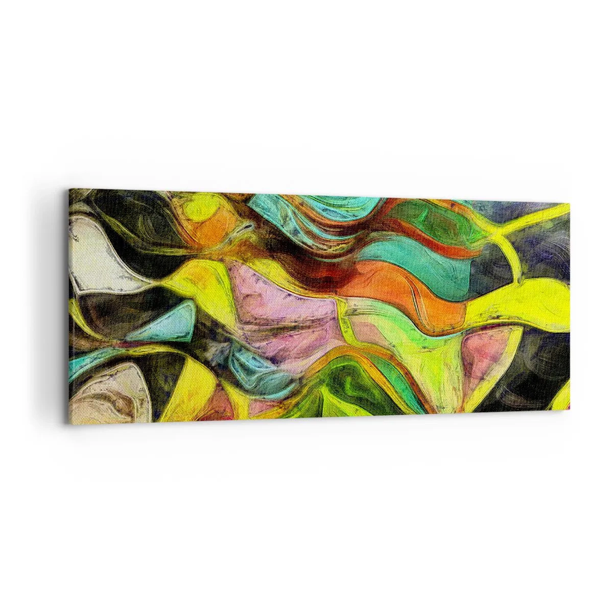 Quadro em tela - O movimento é vida - 120x50 cm
