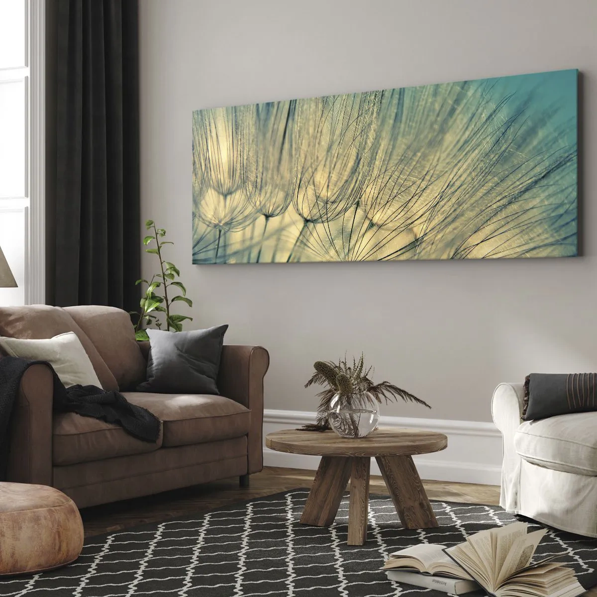 Quadro em tela - À espera do vento - 100x40 cm