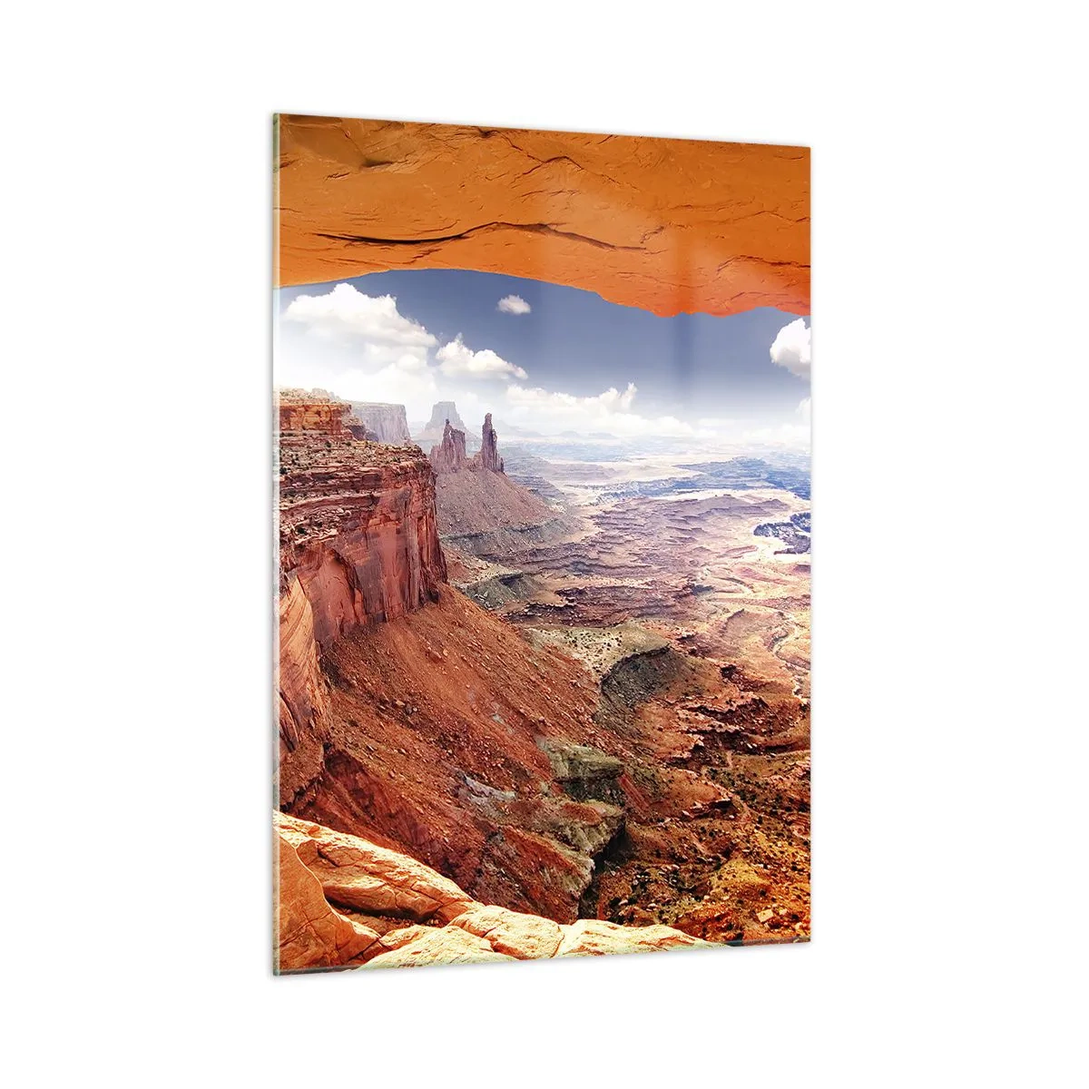 Quadro em vidro - Esculpido pela própria natureza - 50x70 cm