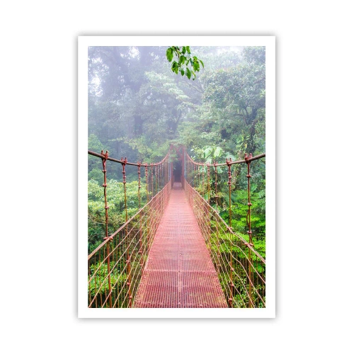 Pôster - Suspenso acima das copas - 70x100 cm