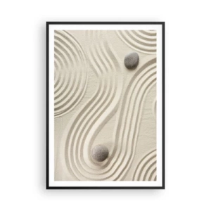 Pôster com moldura preta - Um toque de calor - 70x100 cm